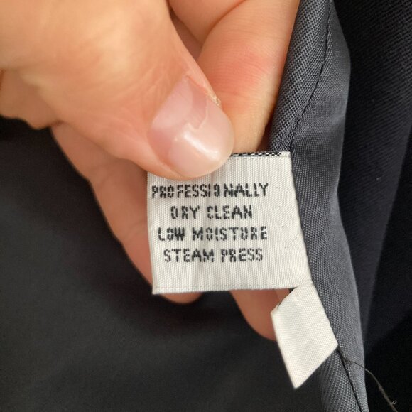 Vintage Austin Reed 100% Wool Navy Blue Blazer Double Breasted Preppy Academia 6 - Picture 14 of 14